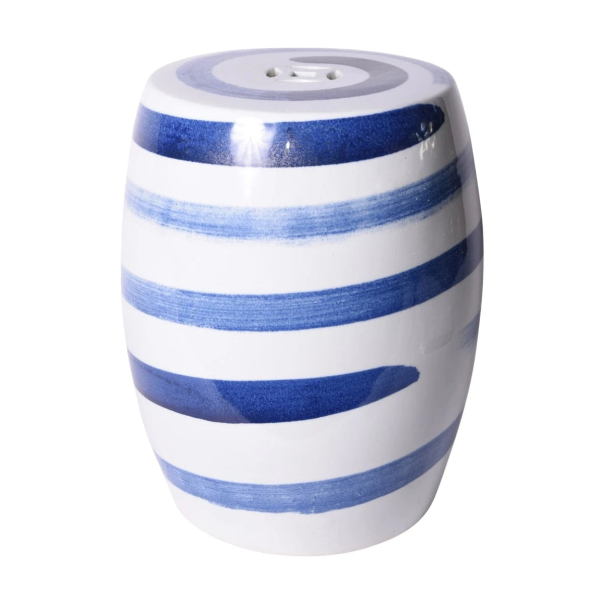 Blue and White Garden Stool