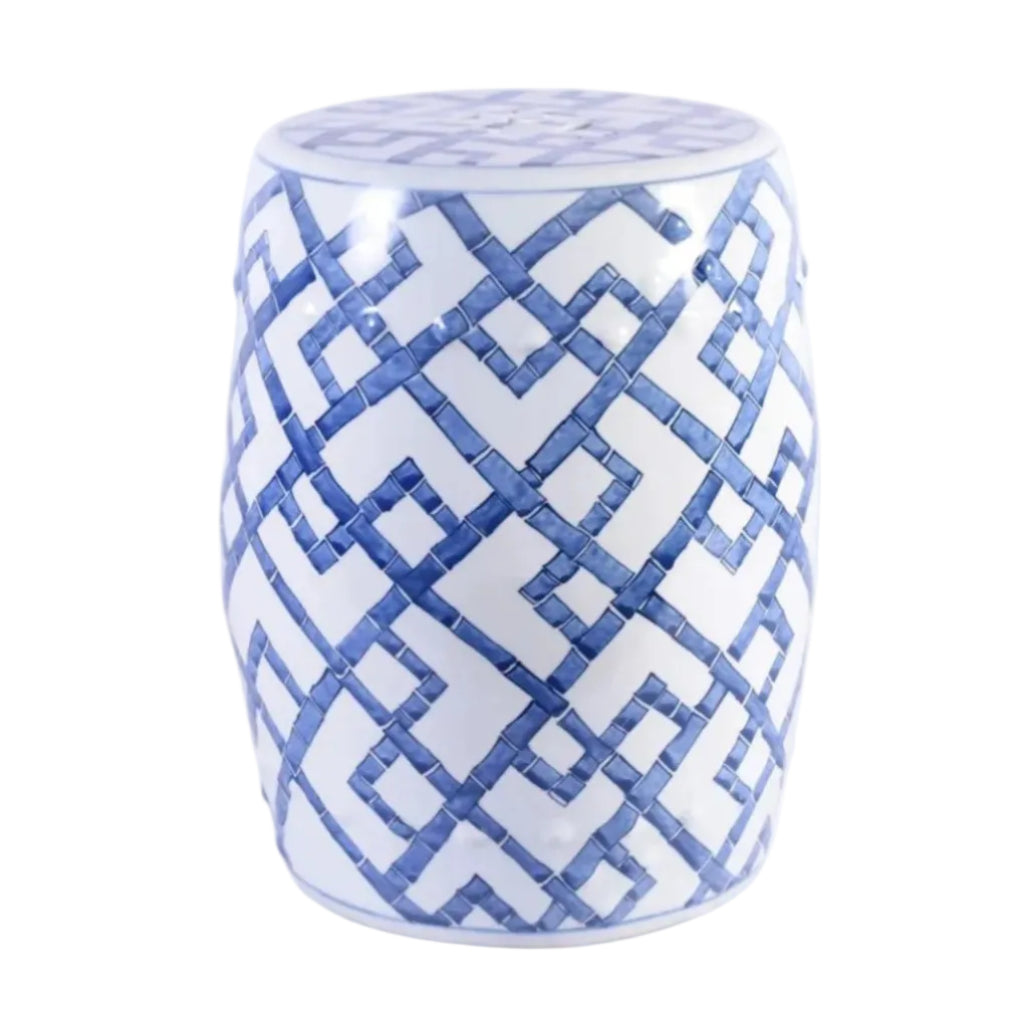 Bamboo Lattice Garden Stool