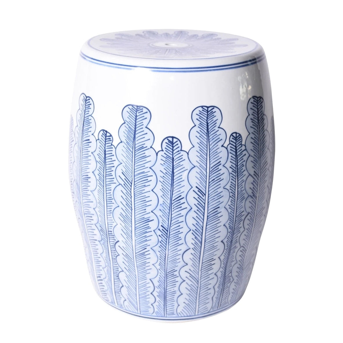 Botanical Leaves Garden Stool