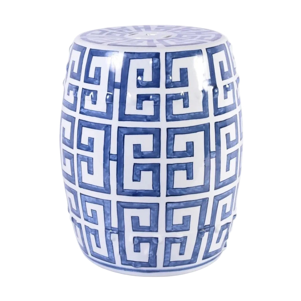 Blue Trellis Garden Stool